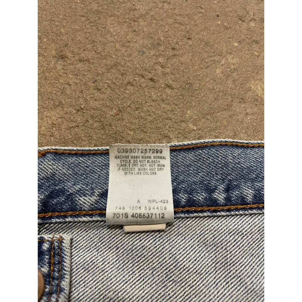 Levis 550‎ Jeans Mens 36x30 Light Wash Blue Relaxed Tapered Zip Fly Distressed